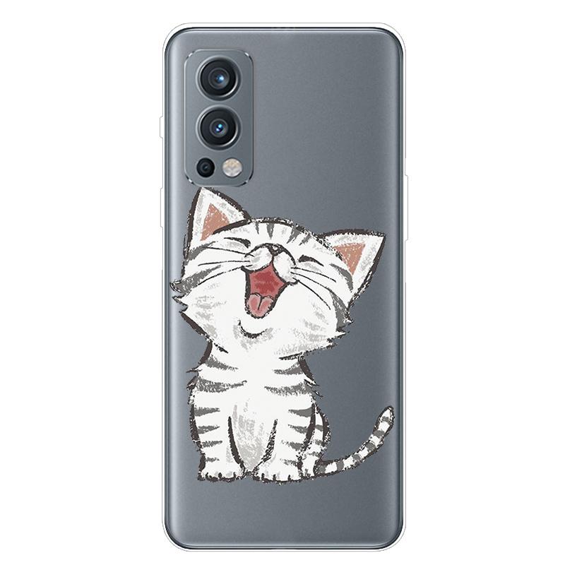 Für OnePlus Nord 2 5G Hülle TPU Silikon Weich Cartoon Transparent Hülle für One Plus Nord 2 5G Handyhülle Nord2 5G Transparente Coque