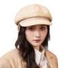 Korean Retro Versatile Plaid Beret Autumn and Winter Fashion Windproof and Warm Octagonal Hat British Style Painter Newspaper Boy Hat