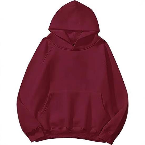 Sudadera con capucha de manga raglán unisex: Sudadera Casual de Color Sólido, Moderna y Versátil