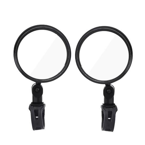 Bike Rearview Mirror Foldable 360 Degree Rotation Convex Acrylic High Strength Handlebar Mirror