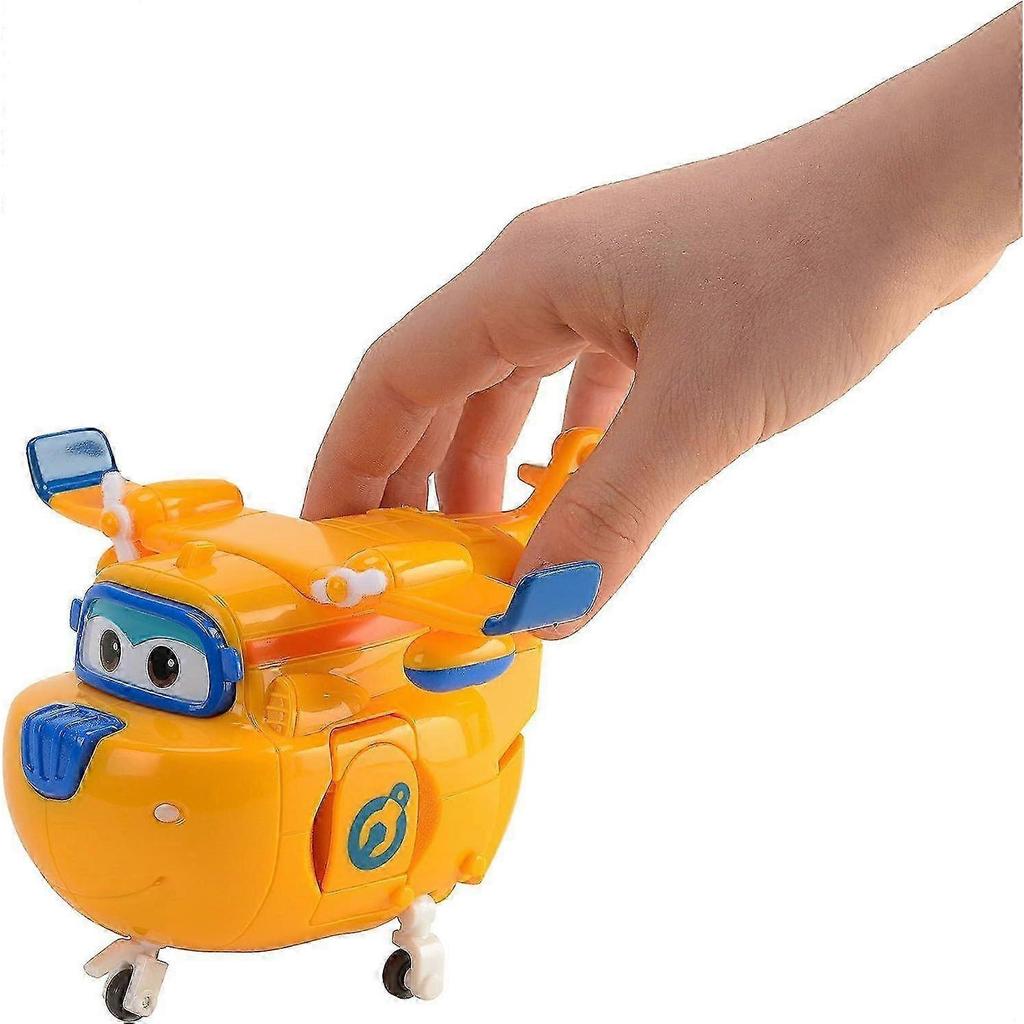 2025 Super Wings Donnie 5' Transforming Character Easy Transformation Preschool Kids Gift Toys