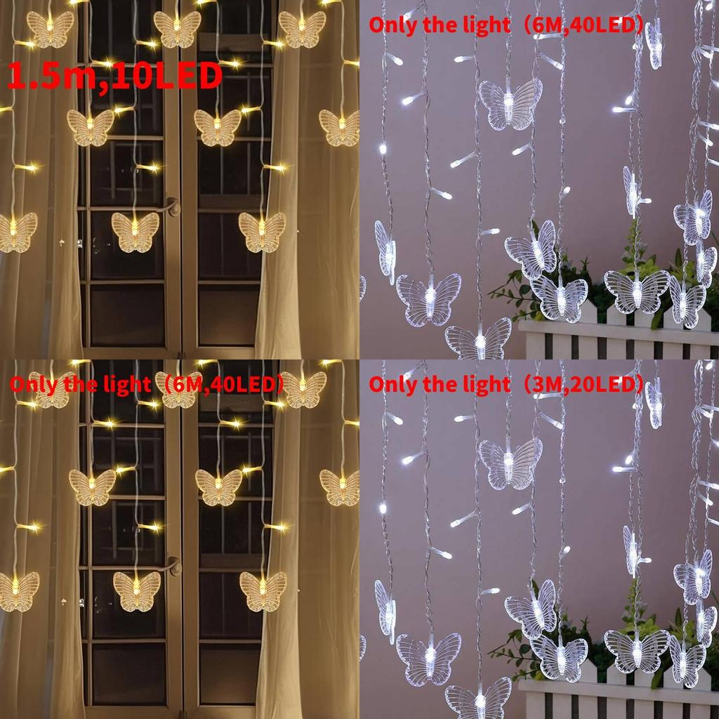 Butterfly String Lights Outdoor Garden Decor With Led Lanterns For Patio And Yard Festivities