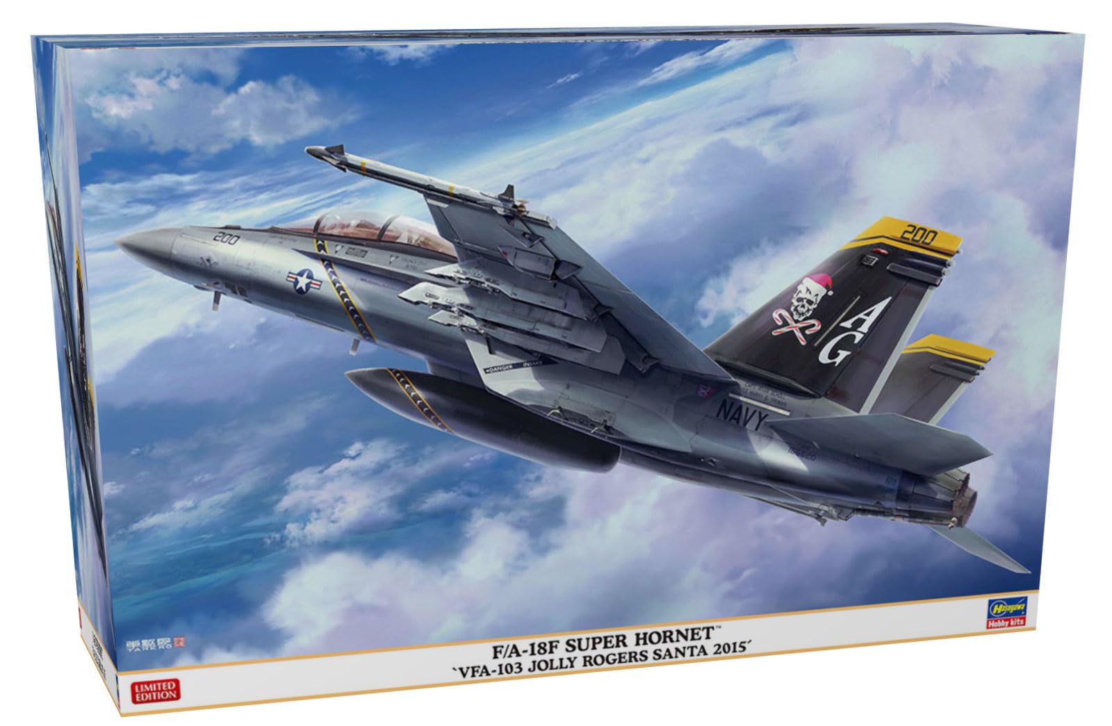 Hasegawa Масштаб US Super Hornet Jolly Rogers SANTA Пластиковый набор 07560 1/48 F/A-18F  VFA-103 2015