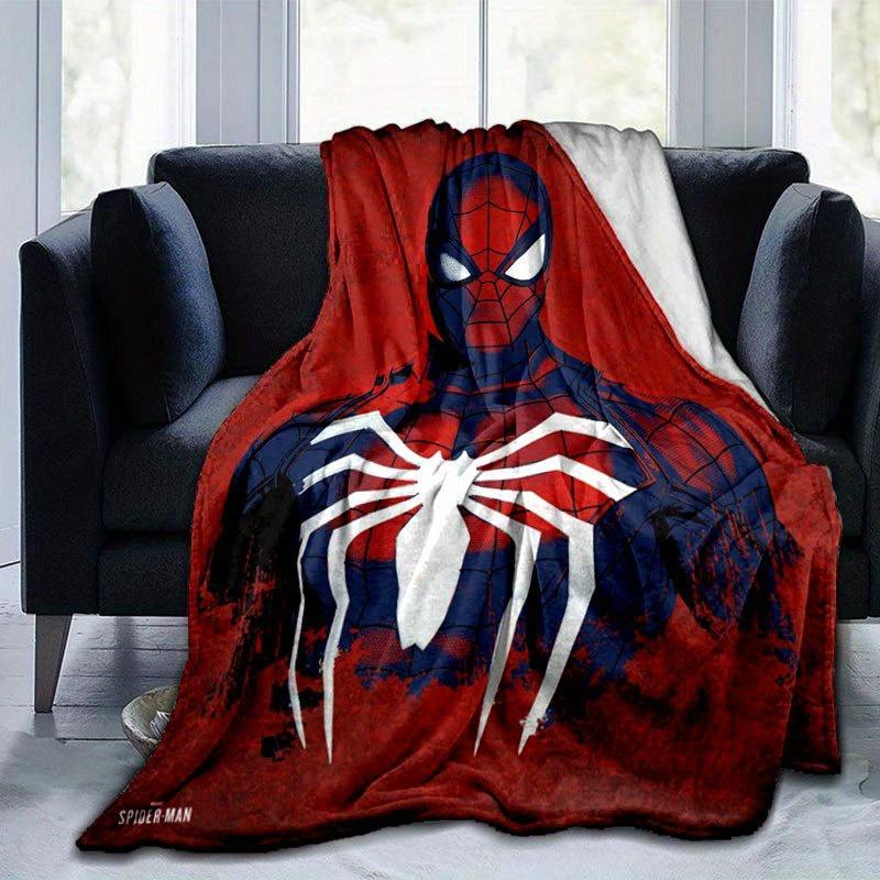 Spider-man Cute Printed Blanket Rectangular Soft Comfortable Modern Style Polyester