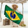 Brazilian Football Legend Beach Towel Super Soft & Absorbent Comfortable Lightweight Perfect for Traveling Yoga Camping and Swimming