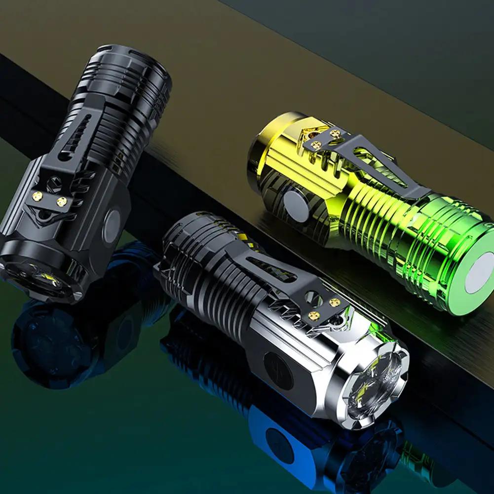 High-brightness Light Flashlight LED USB Rechargeable Mini Tactical Torch Waterproof Camping Hunting Searchlight Flashlight
