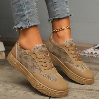 2025 Board Shoes Women's Sneakers New Muffin Thick Bottom Khaki Red Matching Fashion Women's Shoes Casual Sports Shoes