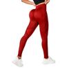 Colanti Sport Eleganti High Waist Push-Up Effect Tummy Control Leggings Burgundy