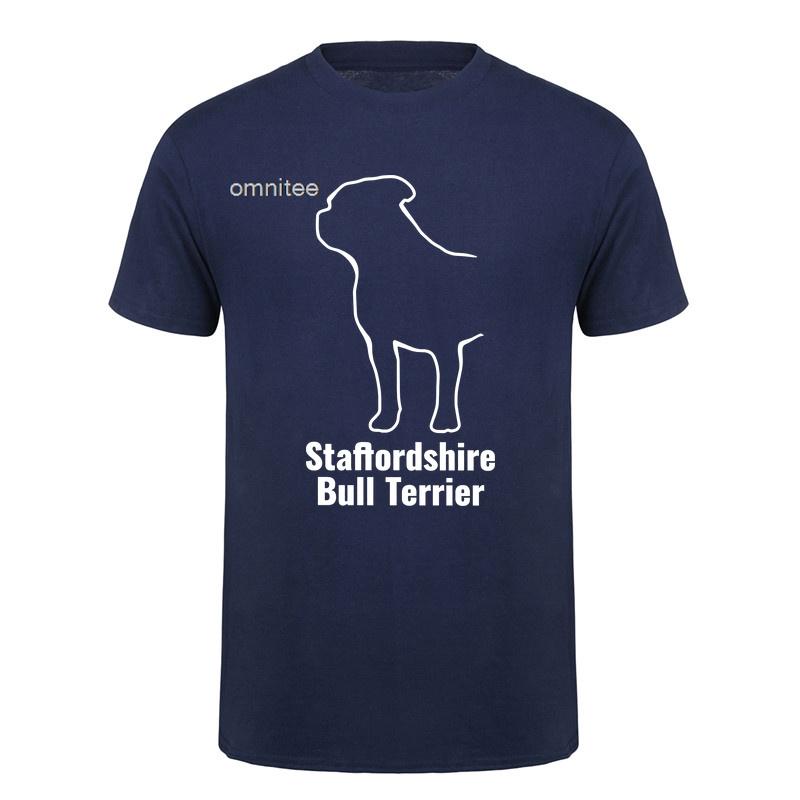 Staffordshire Bull Terrier T Shirt Dog Lover Funny Pet Owner Graphic Tee Vintage Cool Dogs TShirt Unisex Unisex Gift HJ161