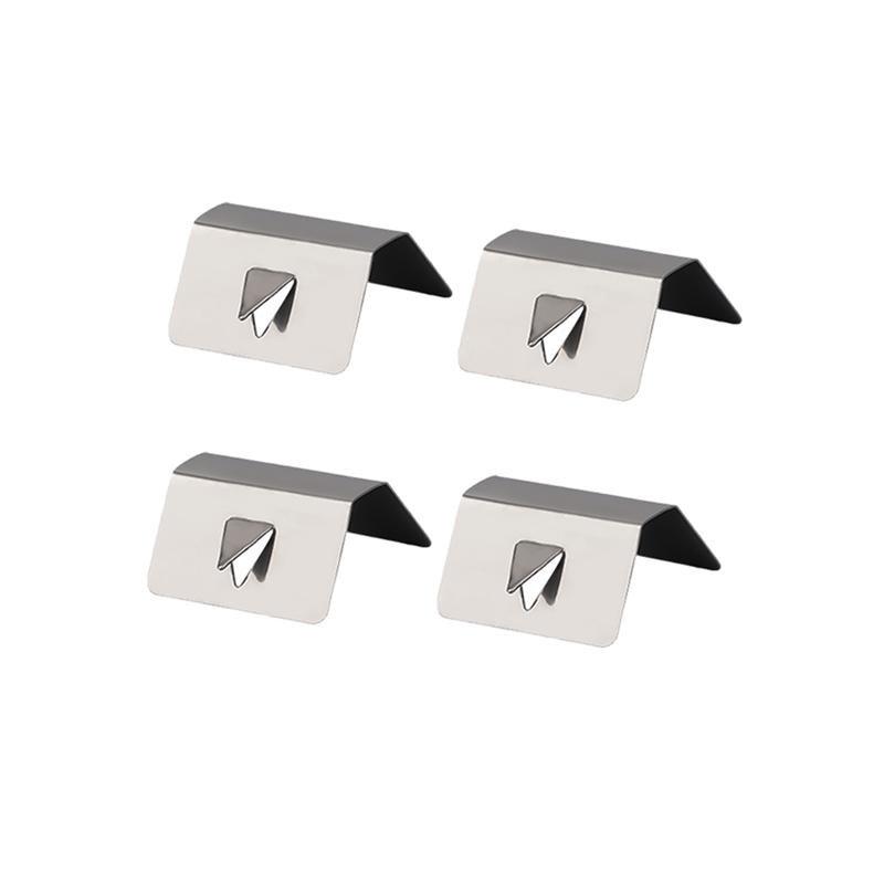 8-1pcs Car Window Baffle Accessory Clip for Car Wind / Rain Deflector Metal Fitting Clips Replacements Stainless Steel Clamp