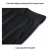ROMON Men's Summer Ice Silk Straight-Leg Business Casual Pants