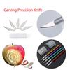 Cake Sculpture Carving Metal Scalpel Engraving Cutter with 6pcs Blade Pastry Tools Non-slip Knife