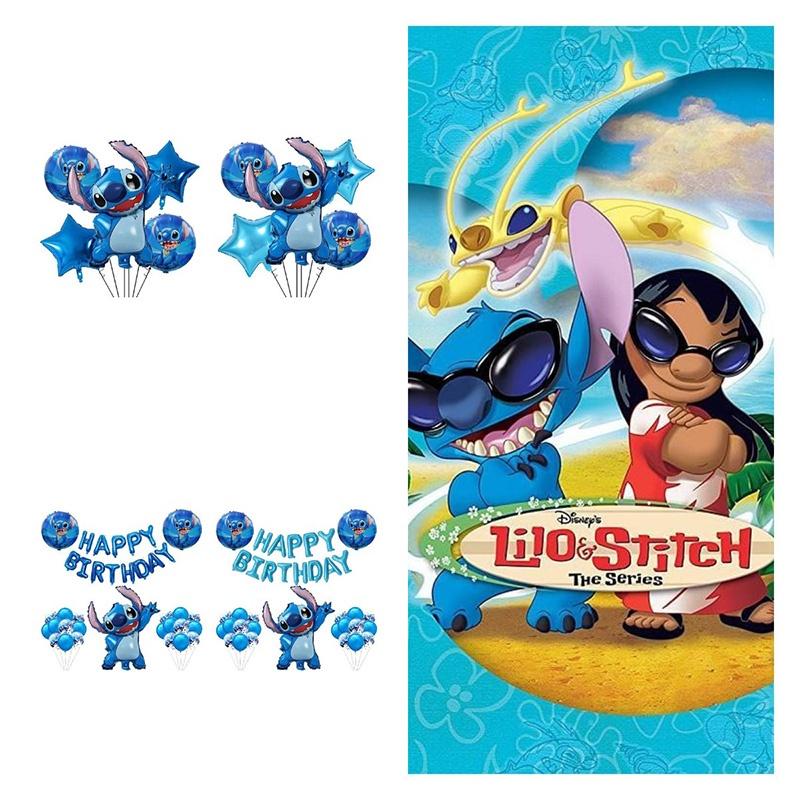 Novo Conjunto de Balões de Folha de Alumínio Lilo e Stitch Para Decoração de Festa de Aniversário e Brinquedos Infantis