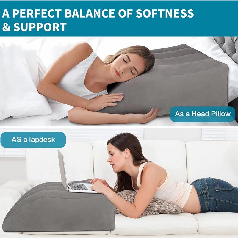 In-Stock Inflatable Trapezoidal Leg & Lumbar Pillow Footrest