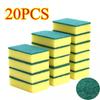 50/1Pcs Kitchen Dishwashing Sponge Soft Absorbent Clean Rub Pot Rust Scouring Pad Removing Kits Household Cleaning Brush Sponge