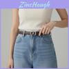 Womens Leather Belt With Double D Buckle For Casual And Office Wear