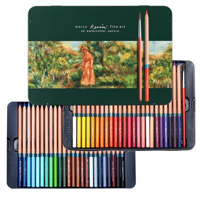 Marco Watercolor Pencil Wet and Dry Comes with Coarse Hard To Can Be Used Over a Large Can Be Layered for Rich Easy To Professional Good Color For