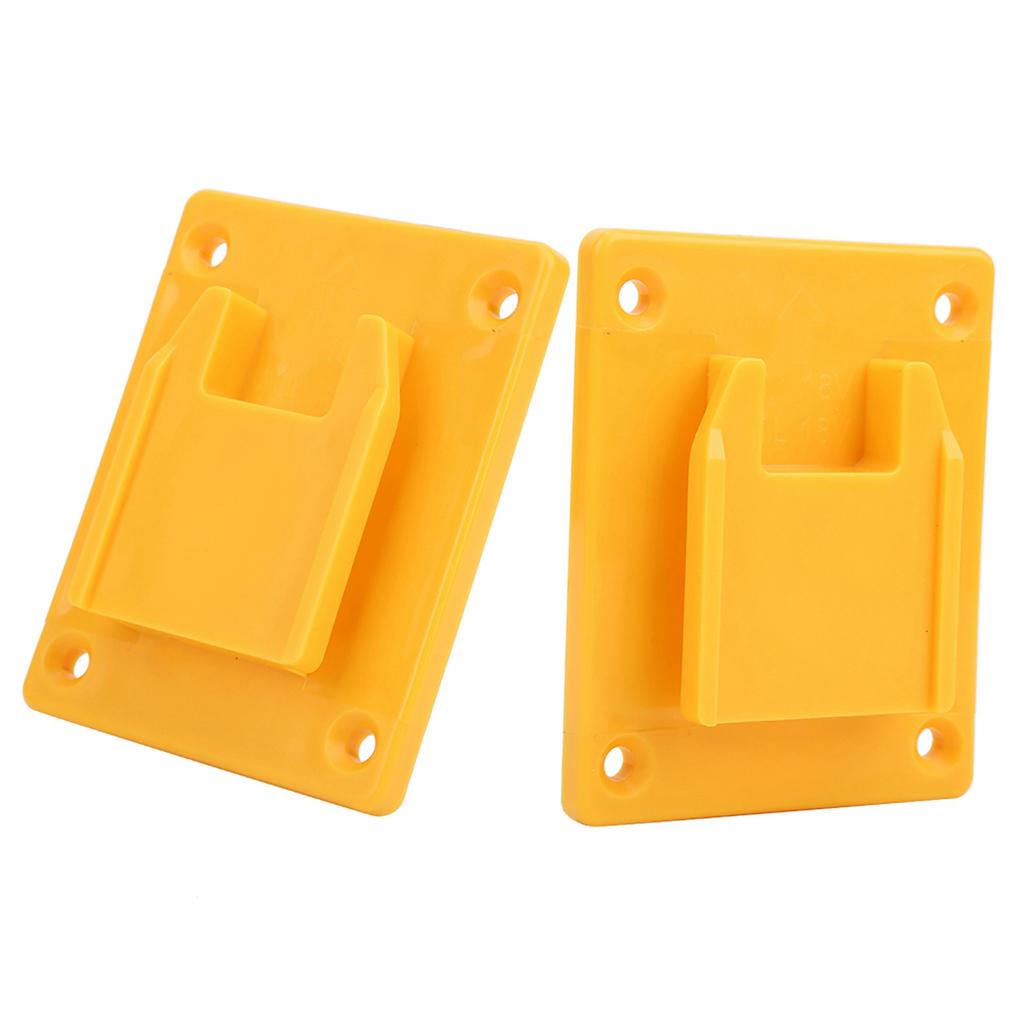 2PCs Suitable for Milwaukee M18 18v  20V Power Tool Machine Wall Shelf Fixing Devices Jaune