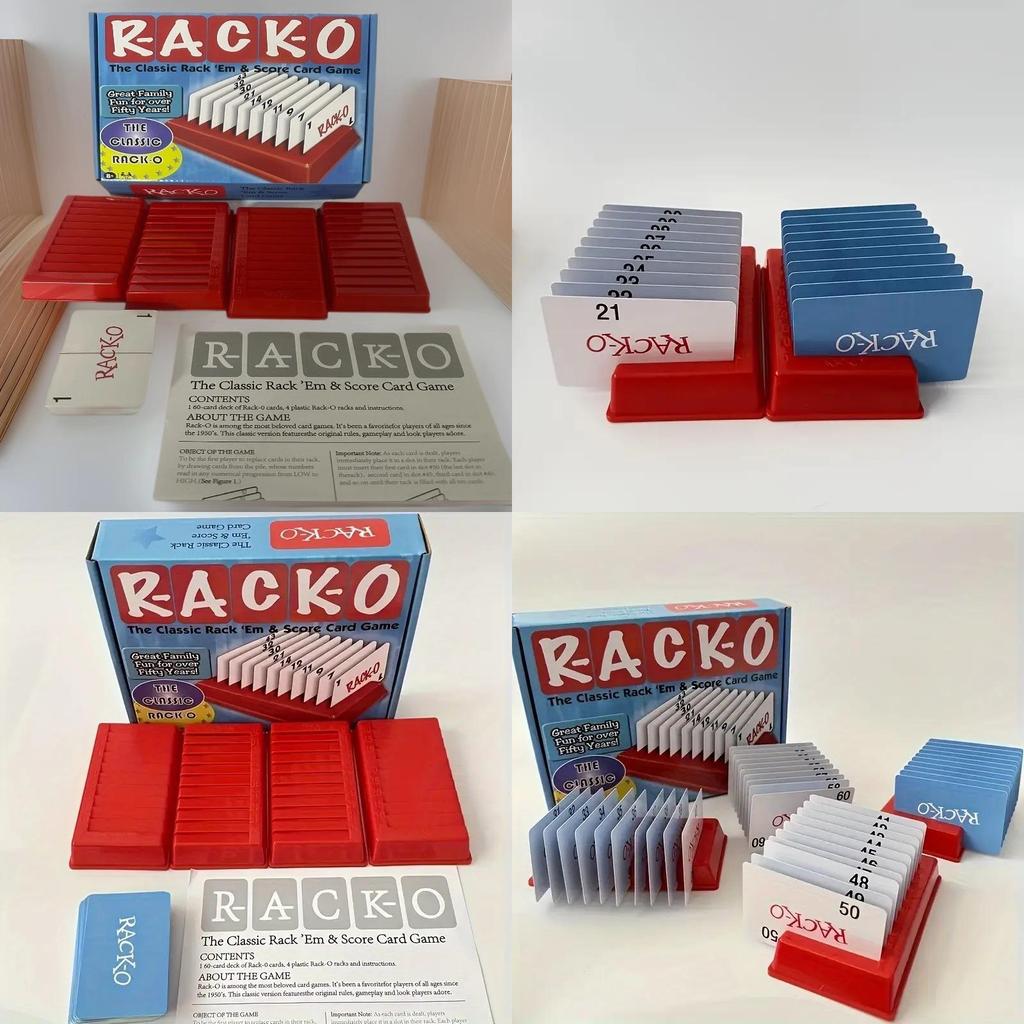 Klassiek Rack familiespel met geheugen en interactief plezier voor binnen.