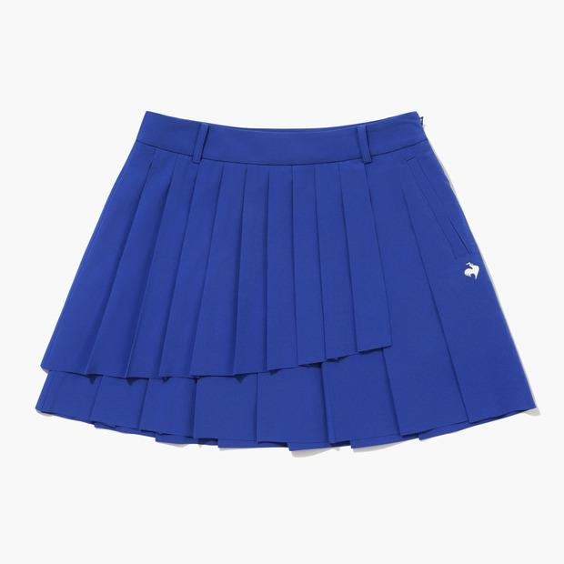 LECOQ GOLF Women'S Asymmetrical Fine Pleated Skirt (Gq222Lsk41)