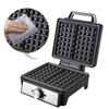 1600W Household Semi Automatic Breakfast Machine High Power Waffle Maker Double-sided heating Toaster