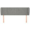 VidaXL Headboard with Ears Light Grey 147x23x78-88 Cm Velvet3117430