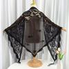 Solid Color Tulle Scarf Hollow Tassel Shawl New V-Neck Cardigans