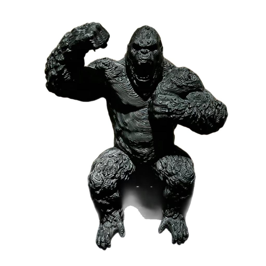 The Irritable King Kong Desktop Figurine Is An Innovative Computer Home Office Desk Decoration Item.