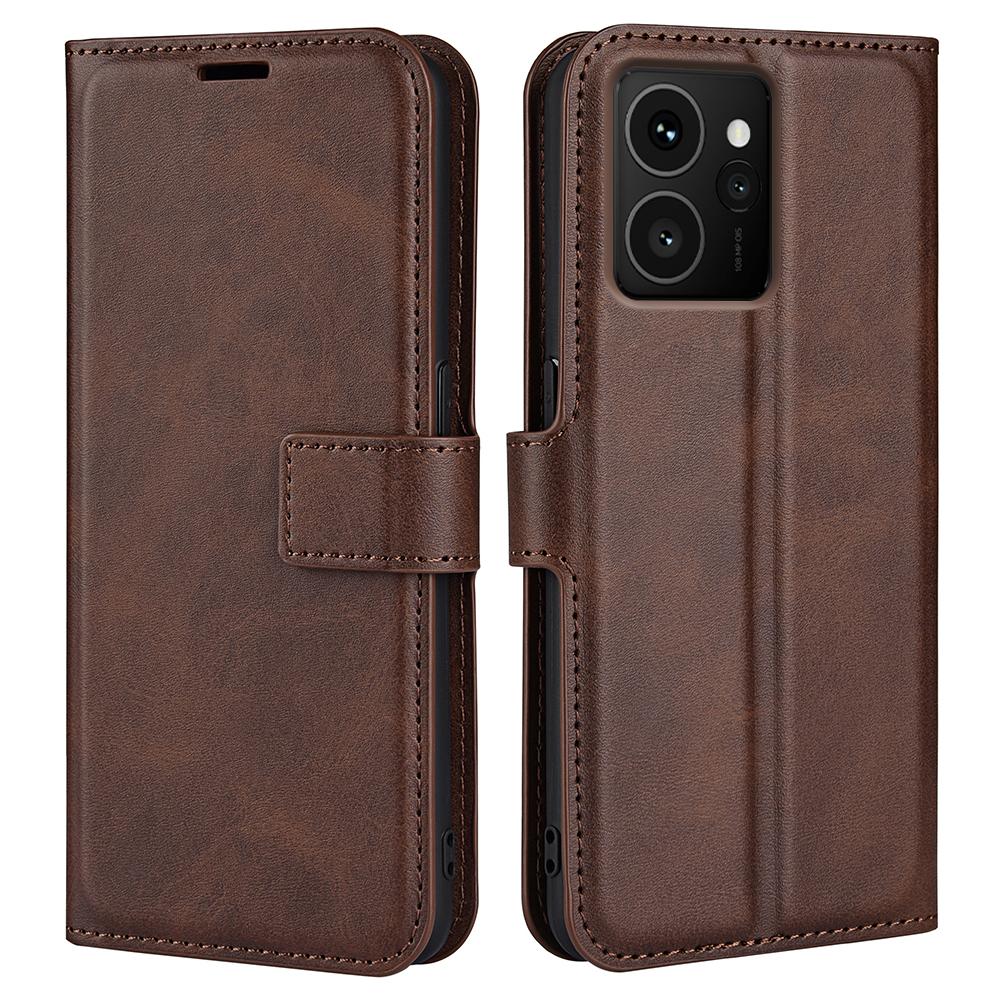 

Для HMD Skyline Підставка Чохол Захист від подряпин Шкіряний чохол для телефону з текстурою теляти Brown