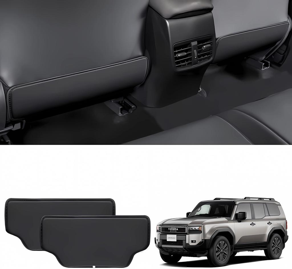 Řada Land Cruiser Land Cruiser Speciálně navržený chránič proti kopu Vyrobený ze speciálně navržené PU kůže Chránič proti kopnutí Interiér chrániče opěradla zadního sedadla