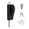 Aluminum Alloy Framed Door Lock Thickened Vertical Barrel Bolt Latches Antitheft Glass Door Lock for Home Commercial