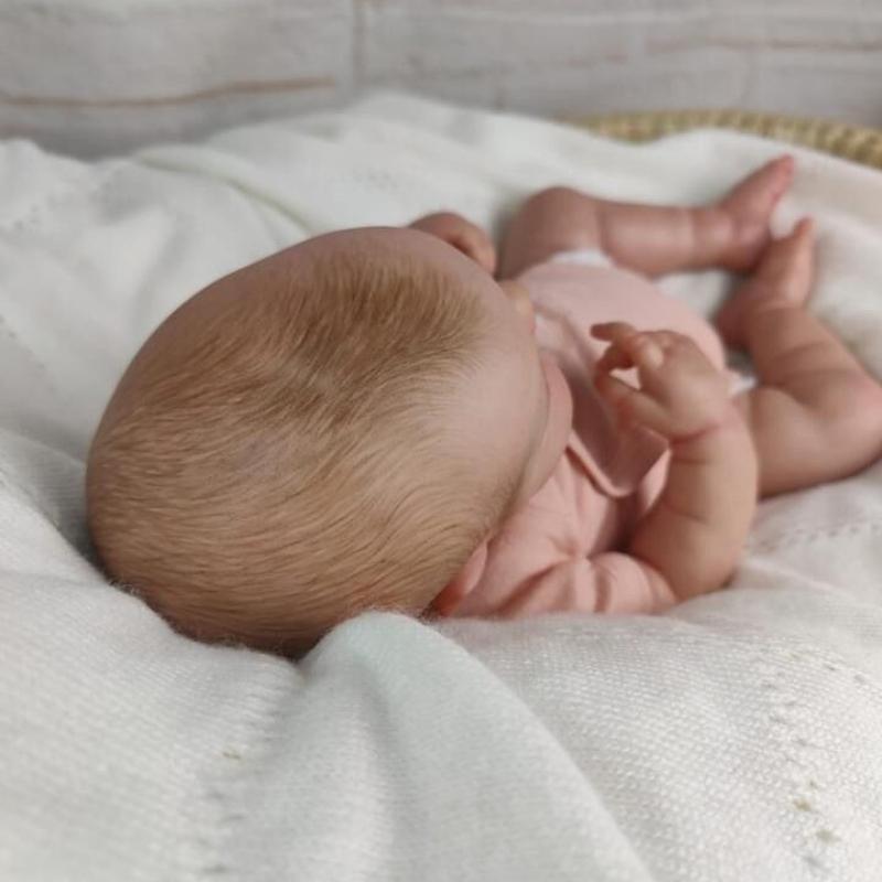 49 Cm Cloth Body Simulation Reborn Doll Lifelike Sleeping LouLou Rebirth Baby Dolls Children Elderly Accompany Toy Pregnant Woman Practice Gift Doll