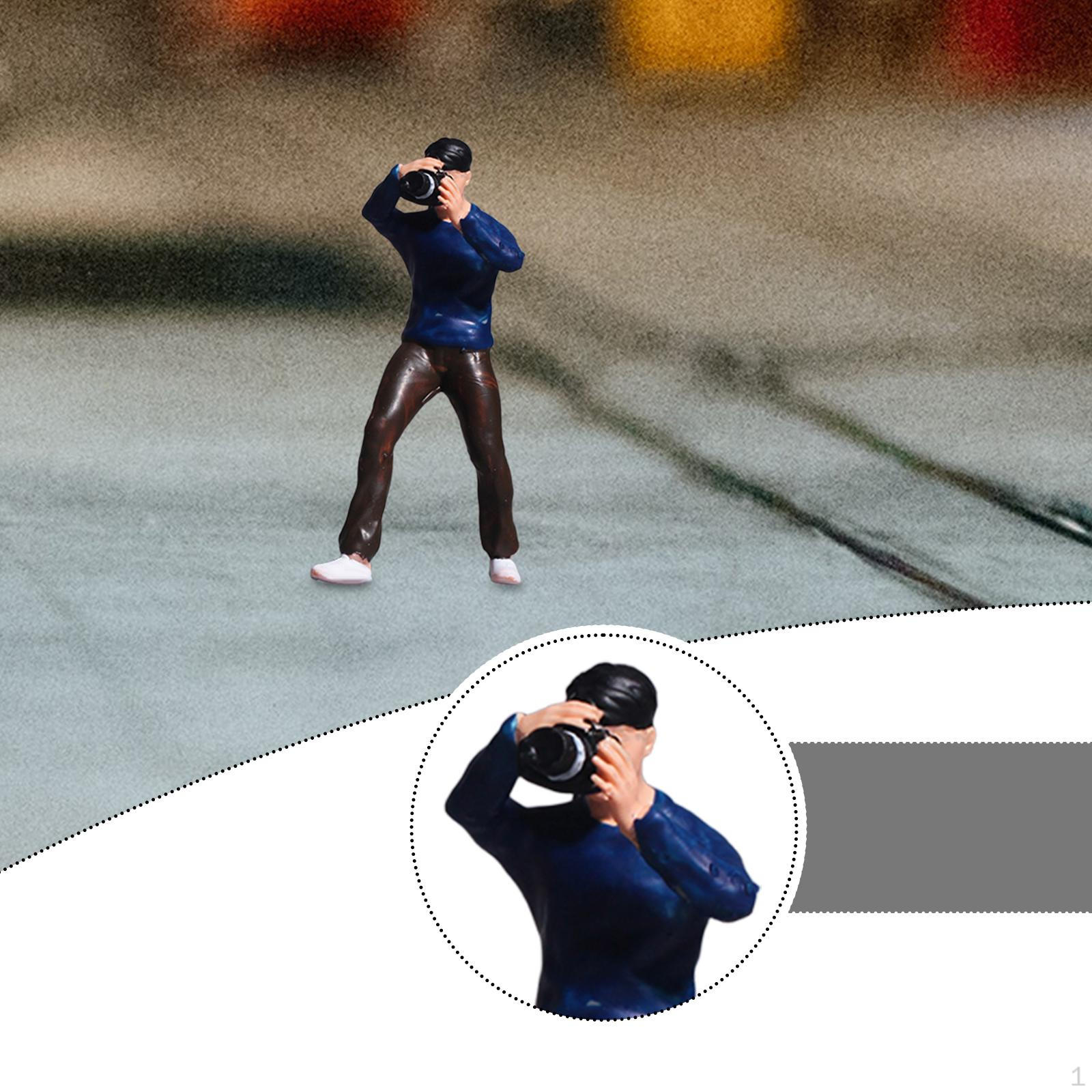 

1/64 Фигурка человека Уличная Мини Архитектурная Фигурка для Макет Железной Дороги Рабочий стол photographer