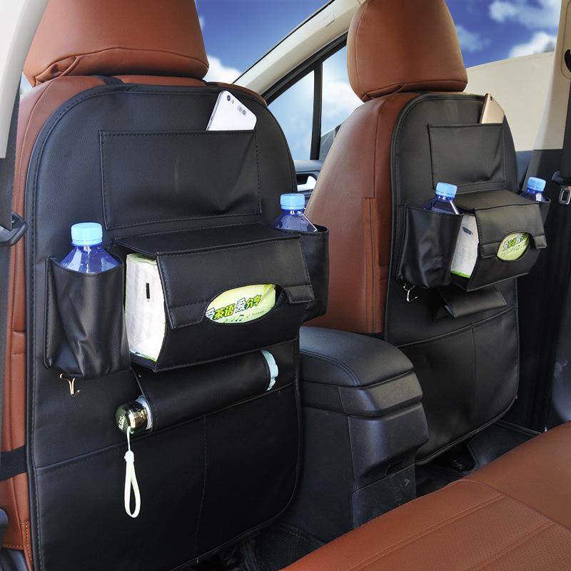 Waterproof Leather Car Seat Back Storage Pocket