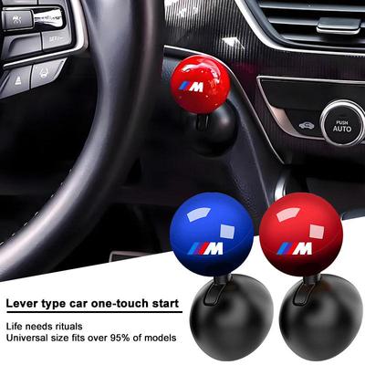 1 Pièce Logo M Voiture Levier Bouton Démarrage Poussoir Housse de Protection Créative Pour X7 X3 X4 X5 X6 Série 3 4 5 6 7 Z4 M M3 M5 M6 E38 E39 E46 E53 E60 E61 E64