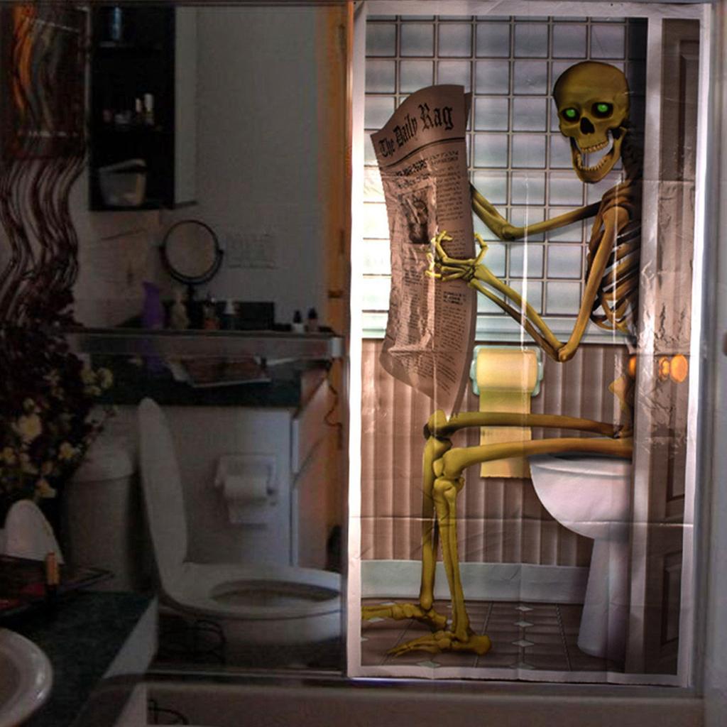 Tür-Wandaufkleber mit Skelett-Ansicht, selbstklebende Wandtapete zum Abziehen und Aufkleben