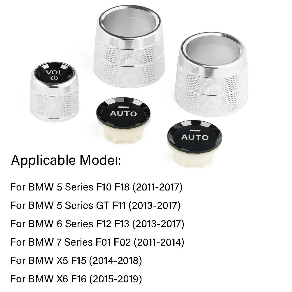 

Ручка регулировки громкости автомобиля, кнопка, кольцо, накладка для BMW 5, 6, 7, X5, X6, серии F10, F11, F18, F12, F13, F01, F02, F15, F16, с авто Check second picture серебряный