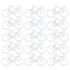 15Pcs Bike Shape Paper Clips Assorted Color Metal Paperclips File Paper Clamp Metal Bookmarks Clip for Office School