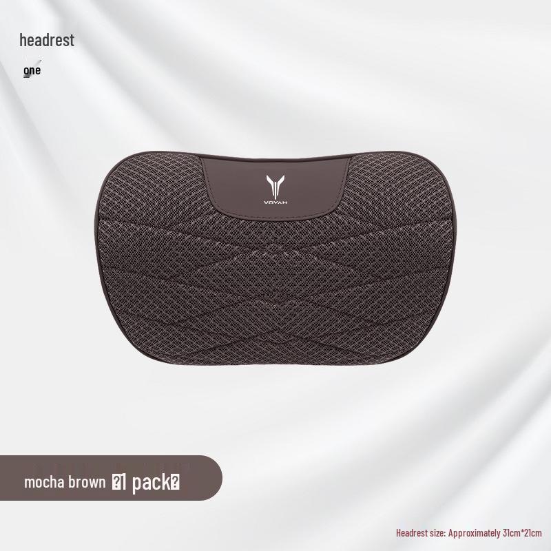 Lantu Car Headrest & Lumbar Support with Neck Pillow and Ice Silk Seat Cushion