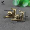 Personalitate Retro Cupru Pur Mini Melc Statuie Ornamente Birou Alamă Antică Animal de Companie pentru Ceai Colecție Decorațiuni pentru Casă pentru Camera de Zi