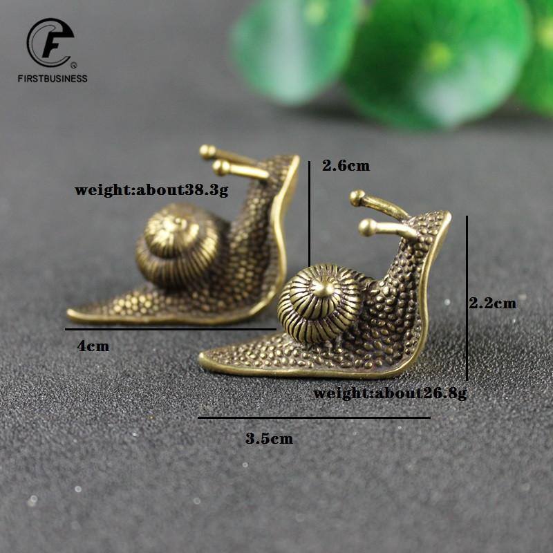 Personalitate Retro Cupru Pur Mini Melc Statuie Ornamente Birou Alamă Antică Animal de Companie pentru Ceai Colecție Decorațiuni pentru Casă pentru Camera de Zi