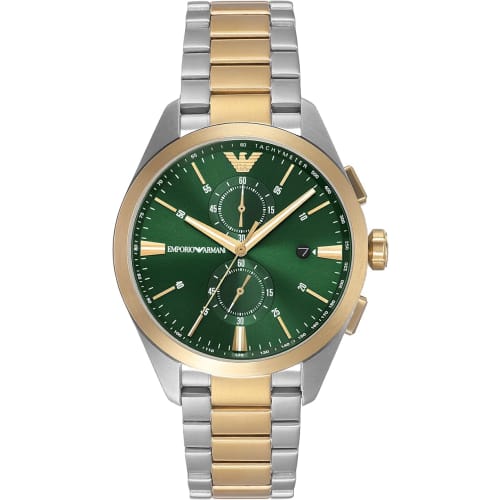 Emporio Armani Chronograph Two-Tone Stainless Steel Watch