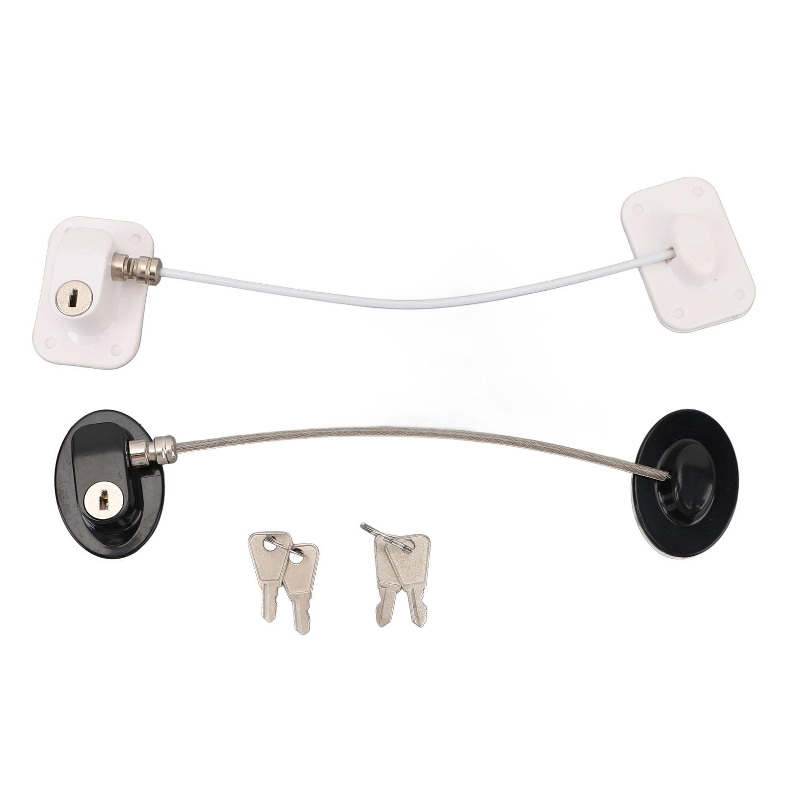 

2 шт. набор замков для холодильника прочный клейкий дырка свободный ABS дверной замок для холодильника защита от детей для шкафа Key Type