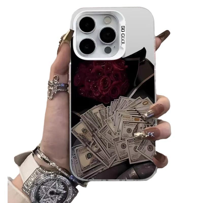 Rose Cross-Border Mobile Case for Apple iPhone 13/14/15Pro/16Pro/17 - European & American High-End Design
