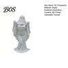 Resin-like Halloween Craft 3D Printed Ghost Bride Statue Ornament, Female Figure Sculpture with Dark Style Ornament Stable Base, Decorative Minimalist