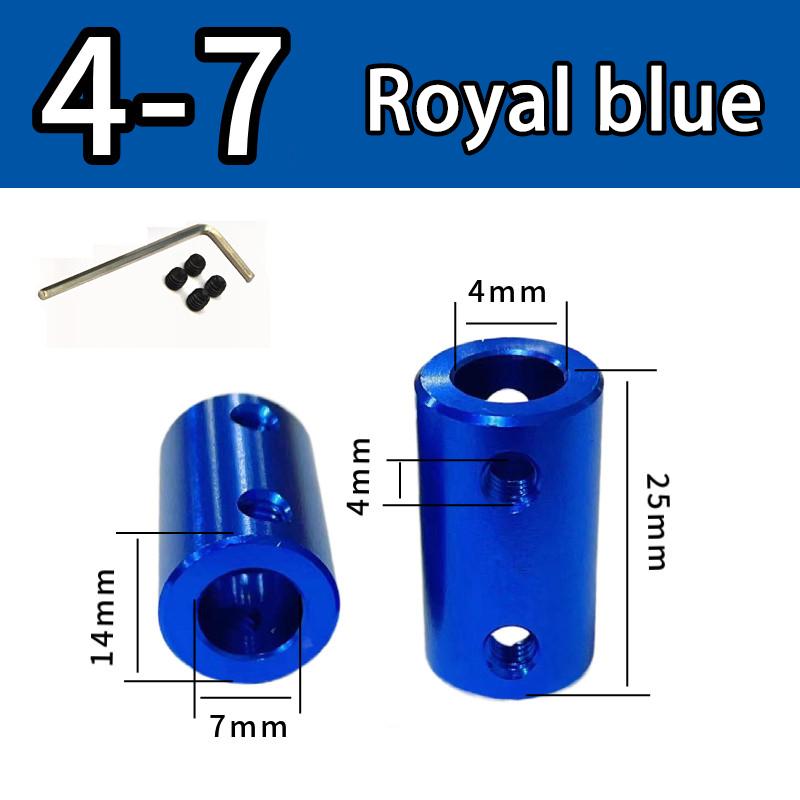 Burgundy/Sky Blue/Royal Blue Aluminum Alloy Colored Coupling Length:25mm Specification:3~10 Full Series Rigid Coupling Set Screw