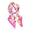 Elegant Printed Silk Like Square Scarf For Women Daily Use
