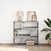VidaXL Bookcase/Room Divider Sonoma Grey 100x33x94.5 Cm, Room Separation, Room Partition, Bookshelf, 854441