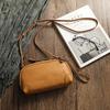 Johnature Basit Hakiki Deri Kadın Küçük Çanta Eğlence Doğal Yumuşak Inek Derisi Düz Renk Çok Yönlü Omuz ve Crossbody Çanta