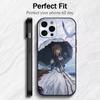 Auto Memory Doll V-Violet E-Evergarden Phone Case For iPhone17,16,15,14,13,12 Plus,Max Soft Silicone Black Cover